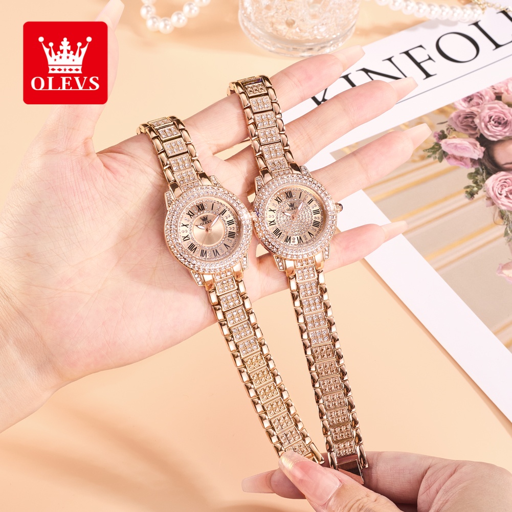 Luxury Watch - OLEVS Luxury Fashion ladies' watches Diamond
