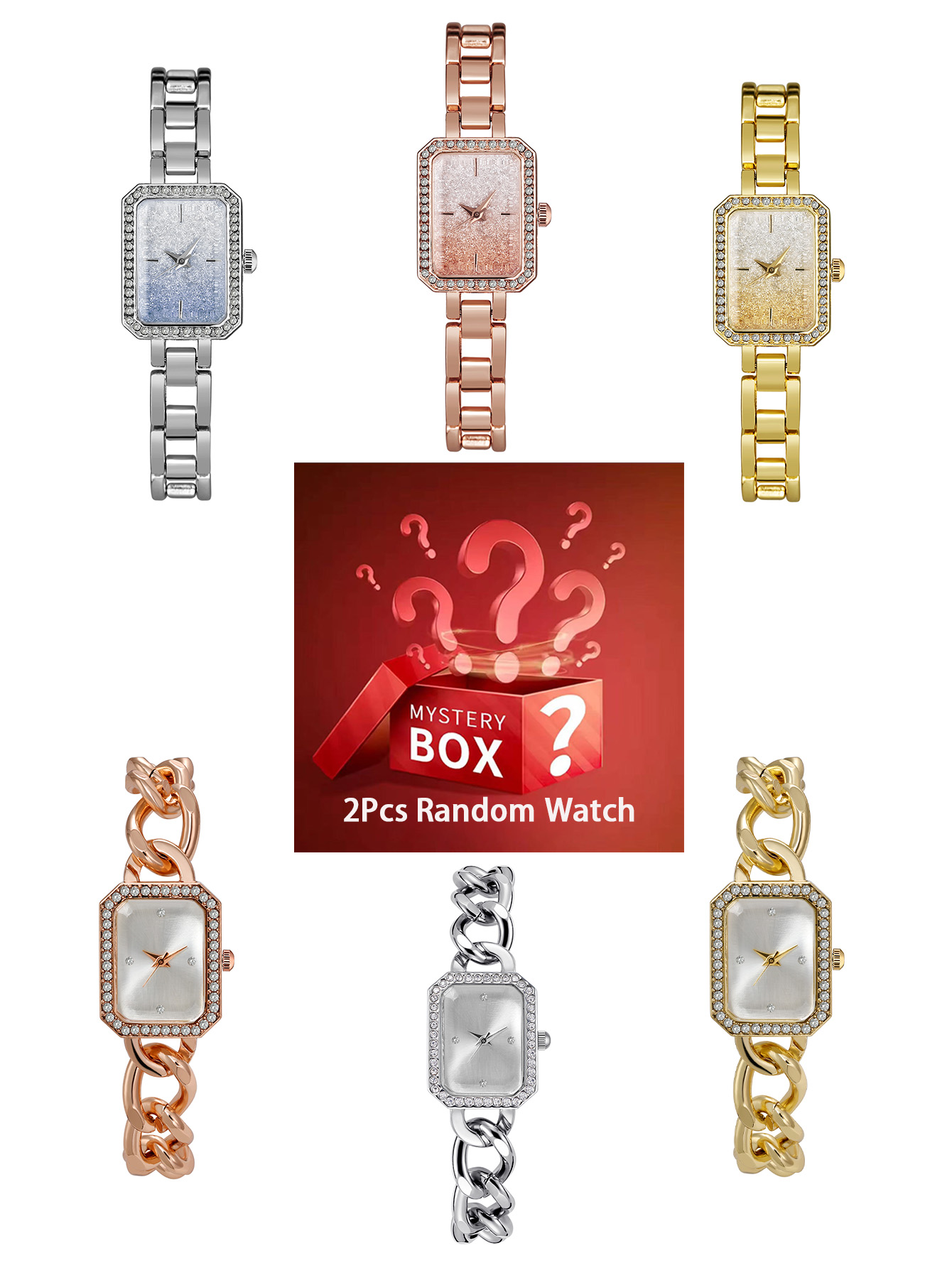 Luxury Watch - 2 pieces women's watches mystery box