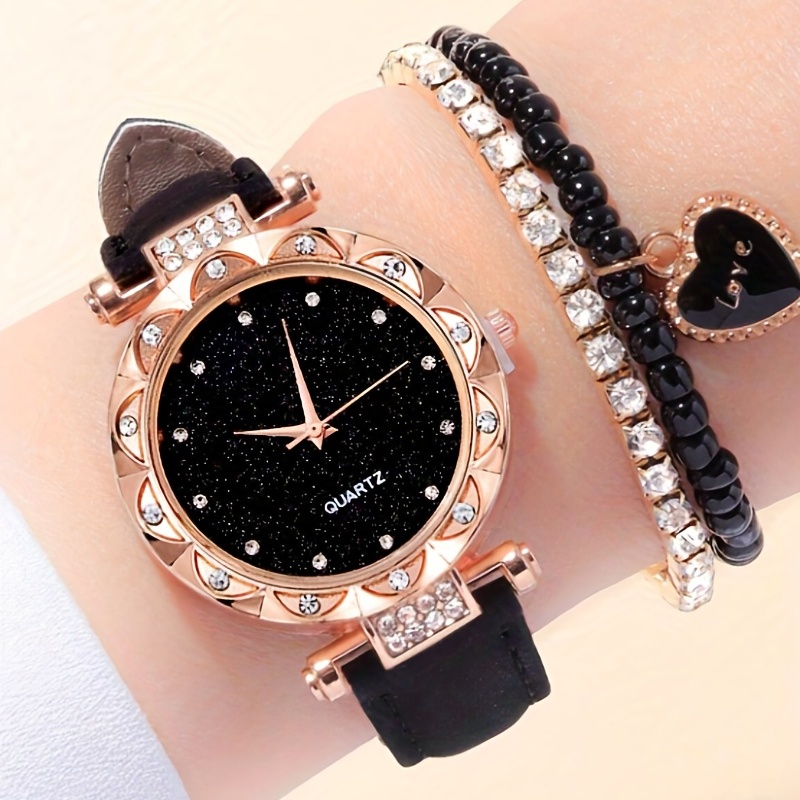Luxury Watch Gift For Her - Starry Fashion Quartz Watch Luxury Rhinestone