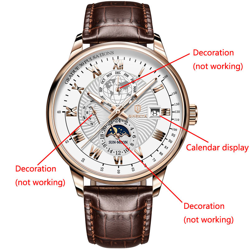 QINGXIYA Brand Fashion Leather - огляд і ціна Luxury Watch And Price