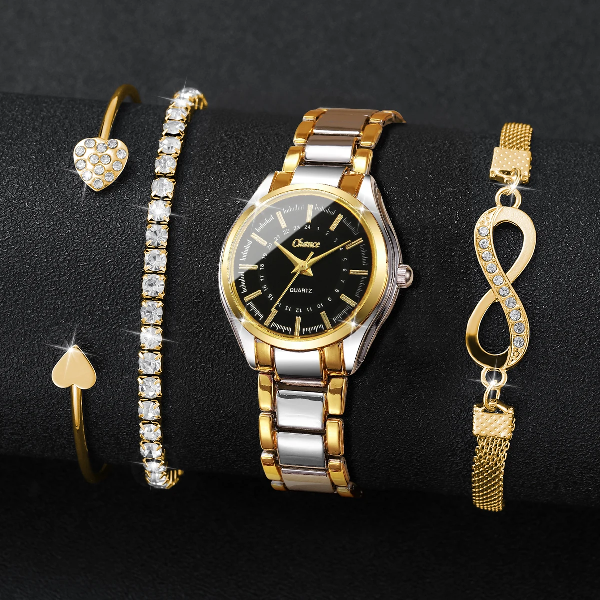 4PCS Elegant Women Watches Bra - огляд і ціна Luxury Watch Display Case