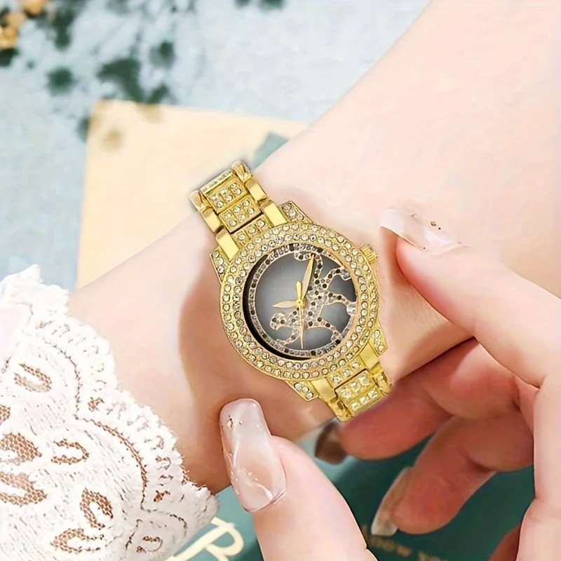 5pcs/set Women's Watch Cheetah - огляд і ціна Luxury Watch Gift For Her