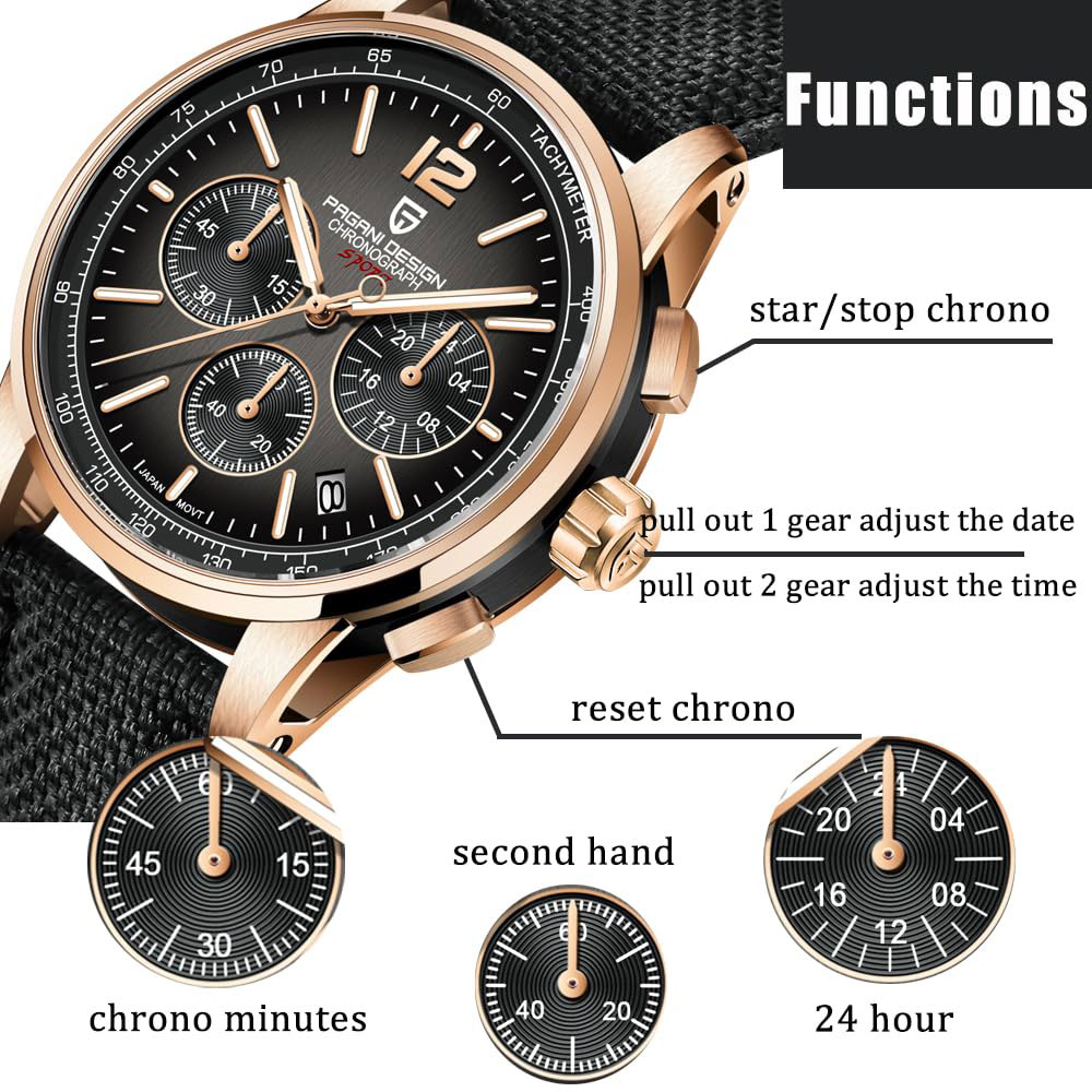 PAGANI DESIGN New Mens Watch 4 - огляд і ціна Luxury Watch Quality