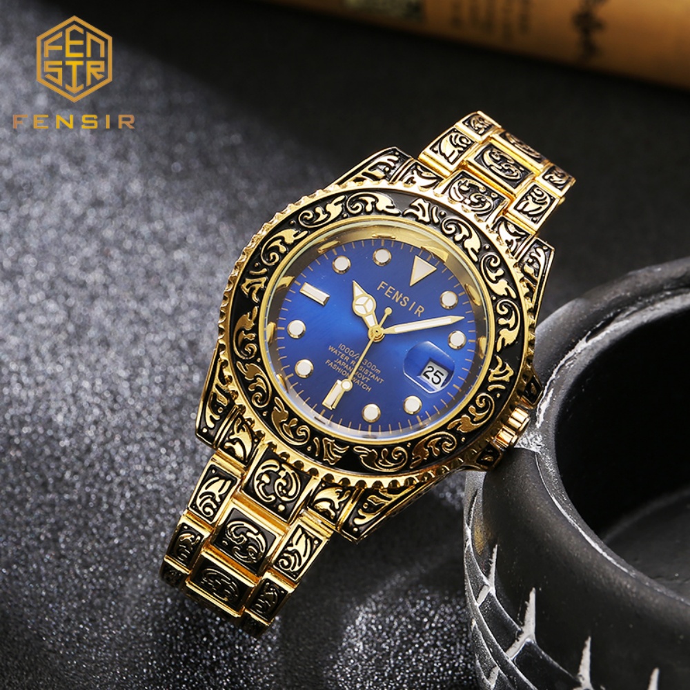 Vintage Embossed Men's Quartz  - огляд і ціна Luxury Watch And Price