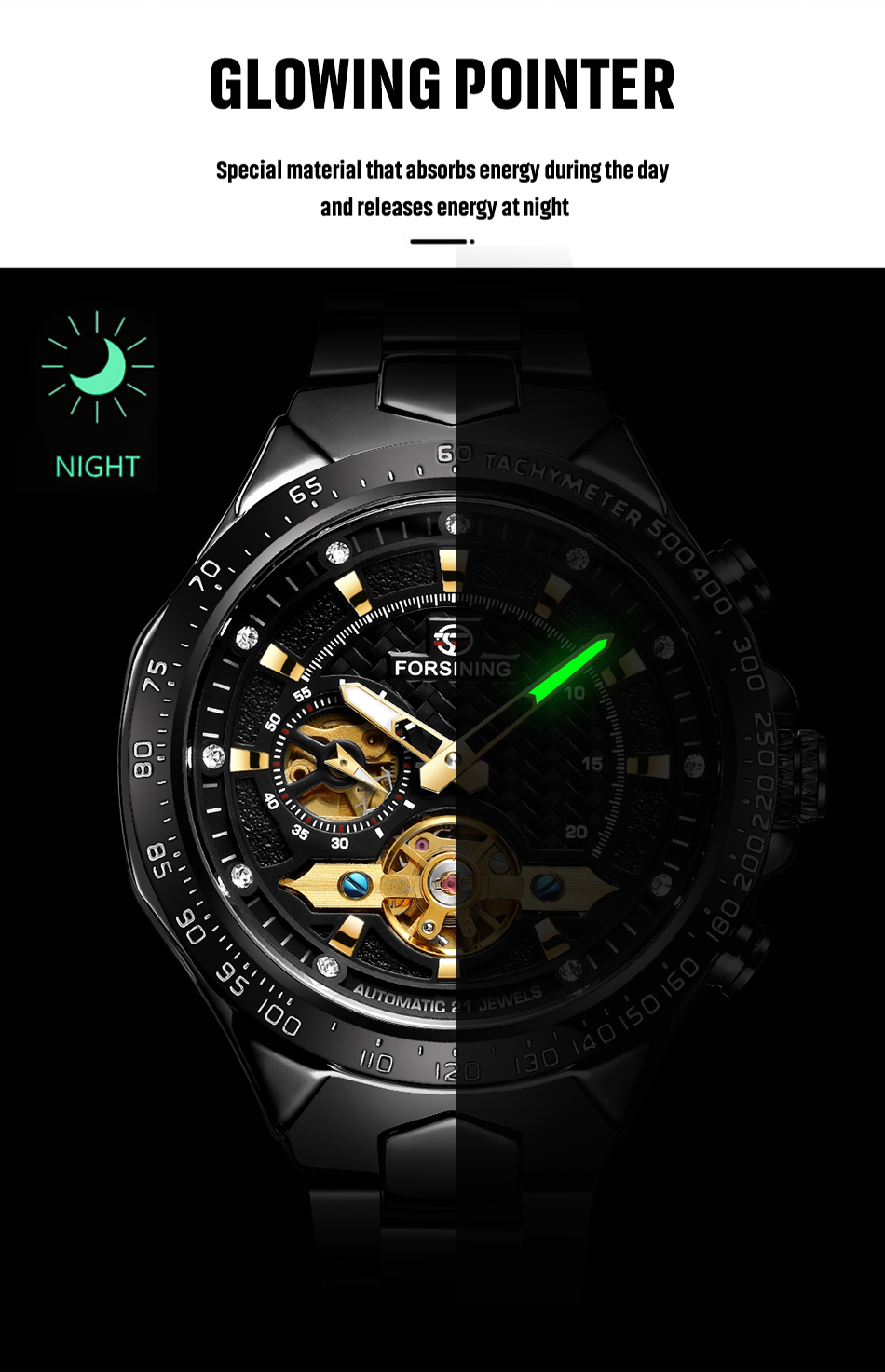 Forsining Diamond Skeleton Out - огляд і ціна Luxury Watch And Price