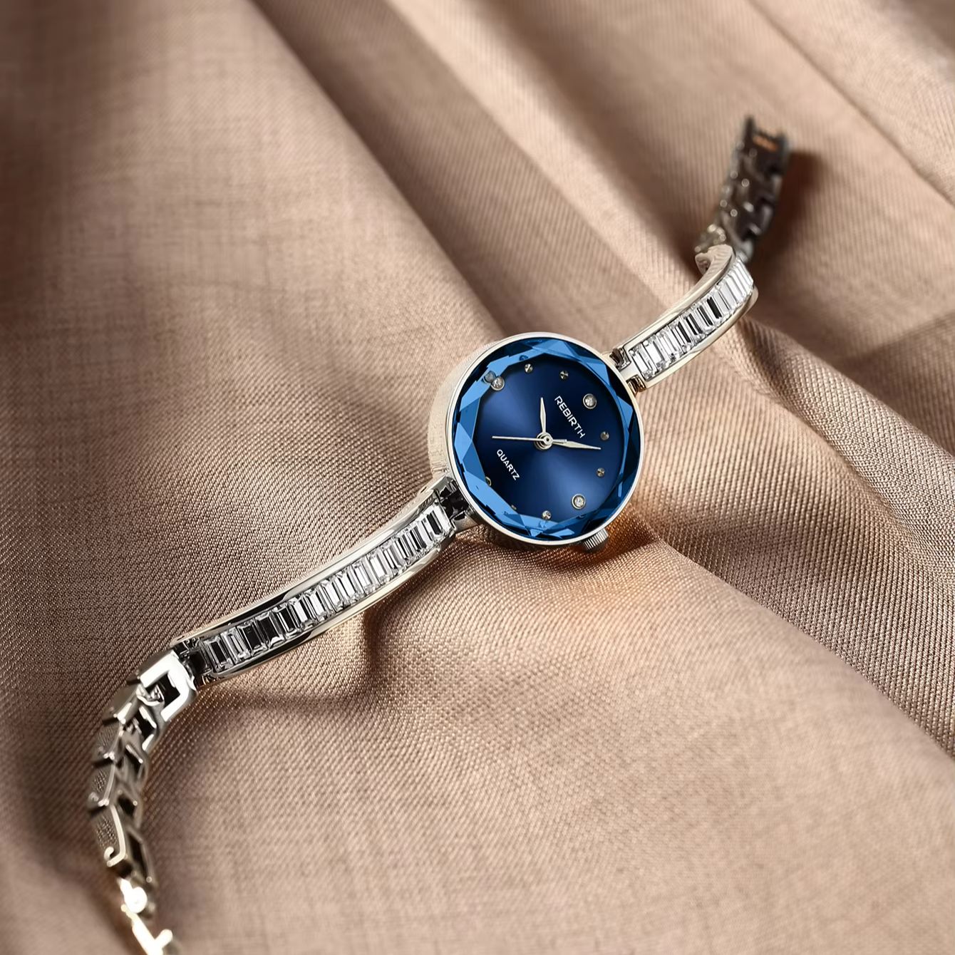 Light Luxury Cut Blue Glass Di - огляд і ціна Luxury Watch Strap