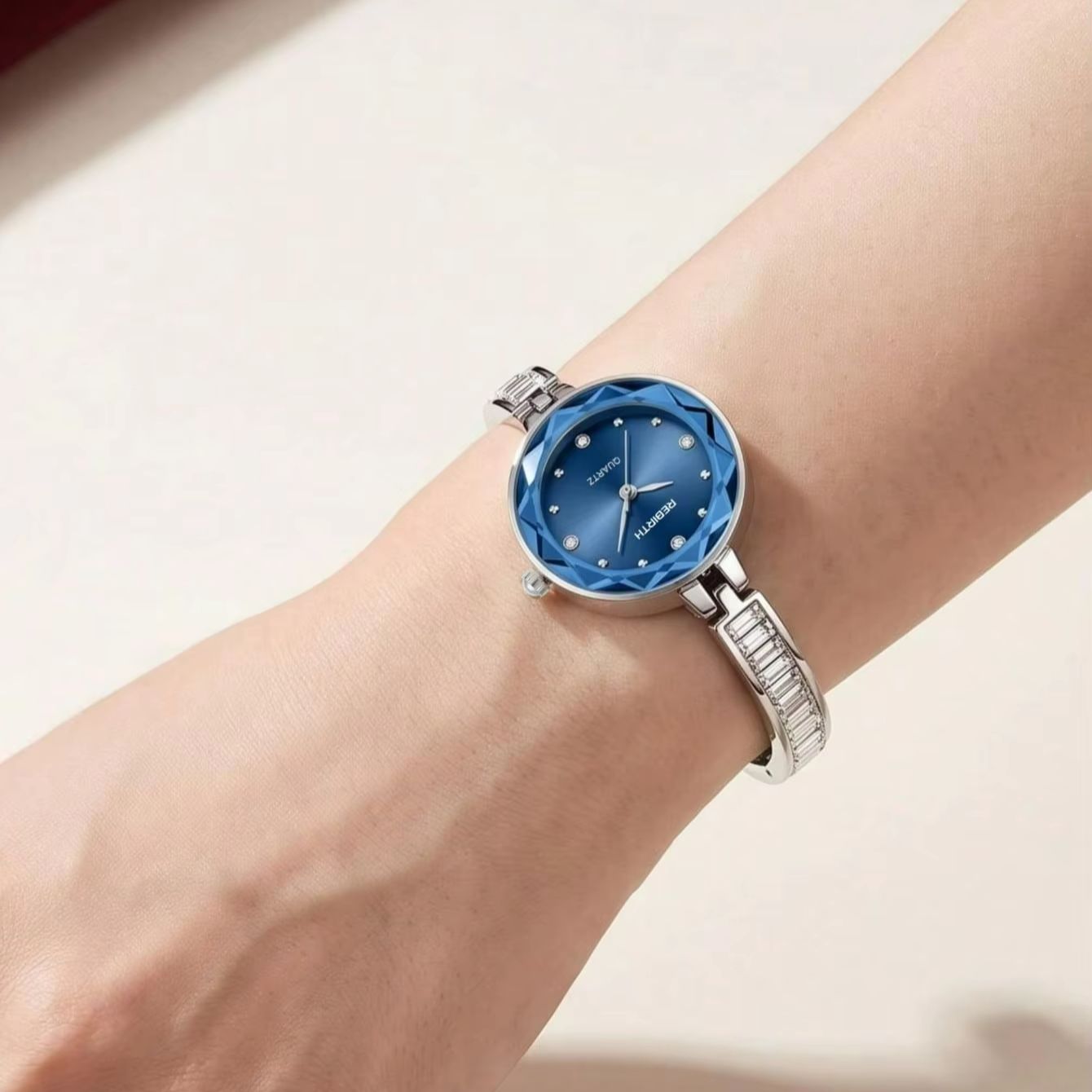 Light Luxury Cut Blue Glass Di - огляд і ціна Luxury Watch Strap